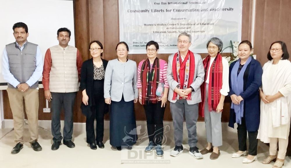 A seminar on ‘community efforts for conservation and biodiversity’ was held at the Kohima Campus, Meriema on November 14. (DIPR Photo)